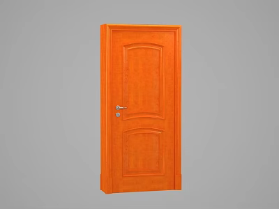 American solid wood gate 3d model