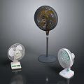 Modern Air Cooler Fans Collection Featuring Stand and Table Models in White and Black
