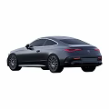Black Mercedes Coupe Exterior Design Featuring Front And Rear Views