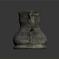 Ancient Bronze Sculpture Vessel With Carved Handles And Ornate Design Details