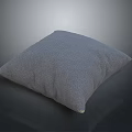 Gray Textured Square Decorative Pillow For Home Sofa And Living Room