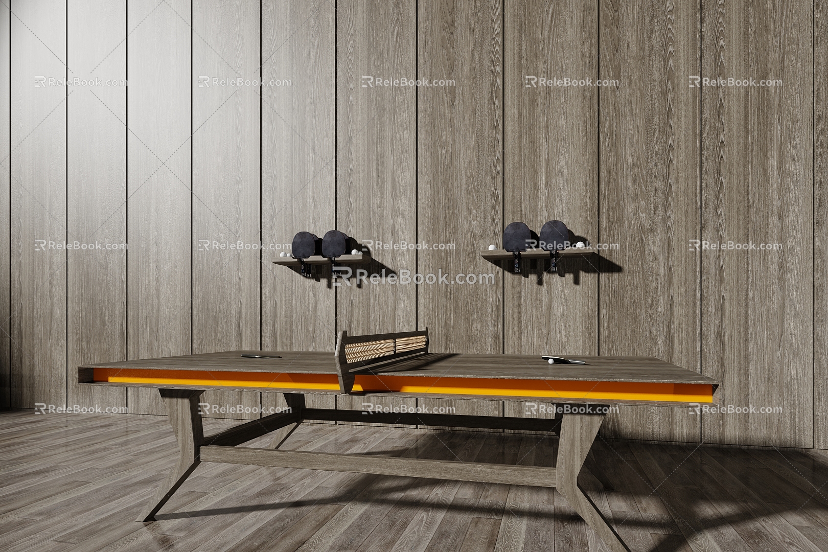 Modern table tennis table 3d model