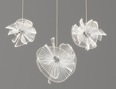 Modern chandelier creative decorative chandelier 3d model