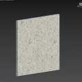 Decorative White Terrazzo Sphere Component With Colorful Chips And Smooth Surface 3d model
