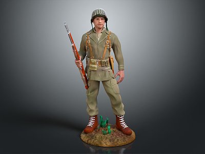 Modern Soldier Military Mercenary model