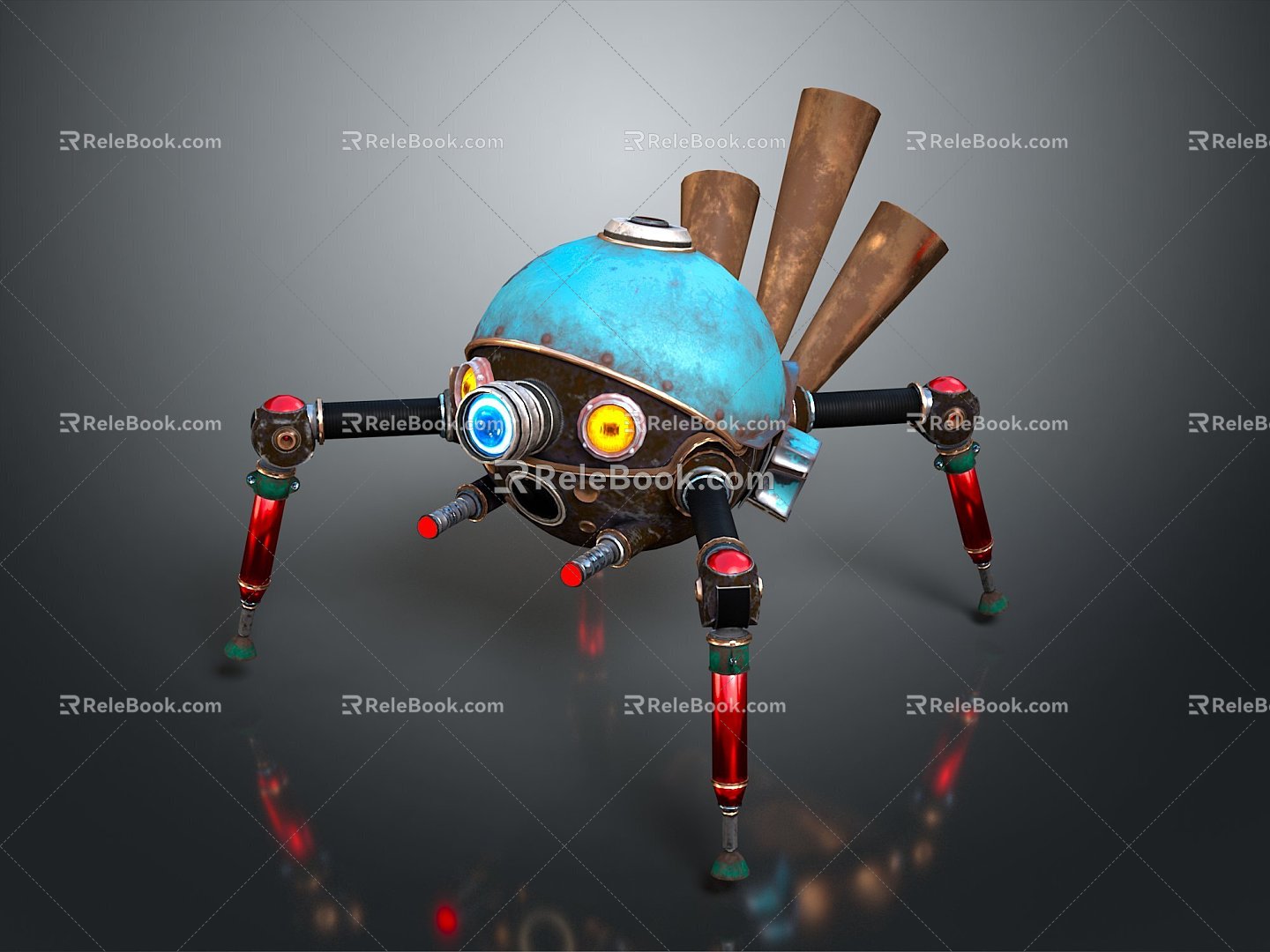 Mech tank mech insect mech spider crab machine crab mechanical crab mech crab 3d model