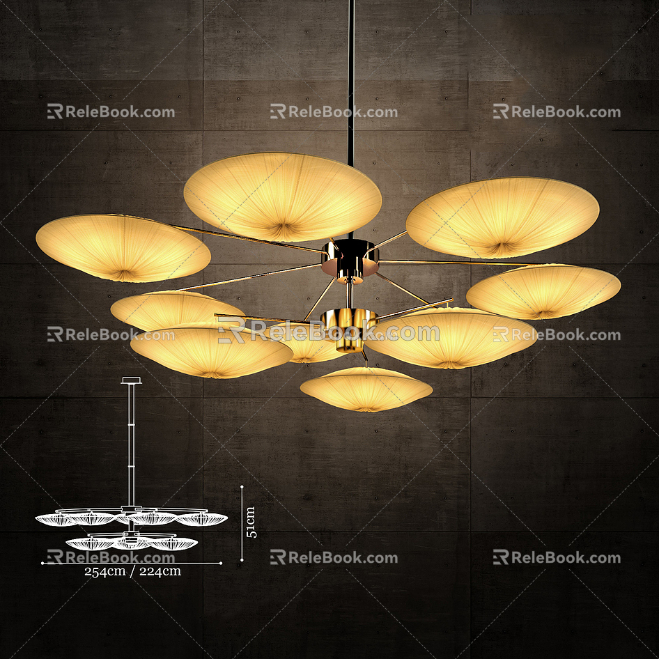 Alien chandelier 3d model