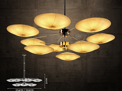 Alien chandelier 3d model