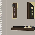Modern Wooden And Metal House Numbers With Different Designs For Home Address