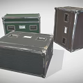Sturdy Storage Cases With Metal Frames And Various Professional Designs 3d model