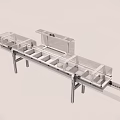 Industrial Conveyor Equipment With Transparent Covers And Metal Frame Structure