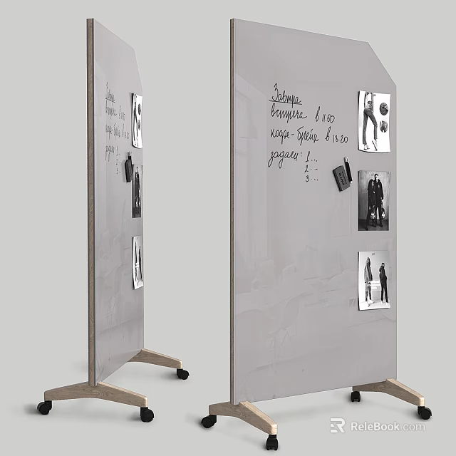 Portable Screen Display With Musical Instruments Art Supplies Handwritten Notes And 3d model 