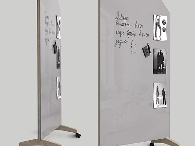 Portable Screen Display With Musical Instruments Art Supplies Handwritten Notes And 3d model