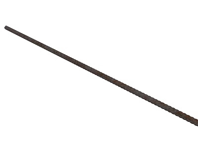 Black Elongated Steel Rod Hardware Tool Ideal For Heavy Duty Industrial Use 3d model