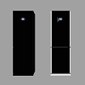 Modern Black Double Door Refrigerators With Digital Display For Home Kitchen Use