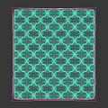 Comfortable Mattress With White Quilted Surface And Gray Zigzag Side Design