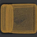 Modern Yellow Velvet Armchair With Black Metal Frame And Comfortable Design