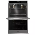 Stainless Steel Modern Kitchen Appliances Set Including Refrigerator Cooktop And Oven