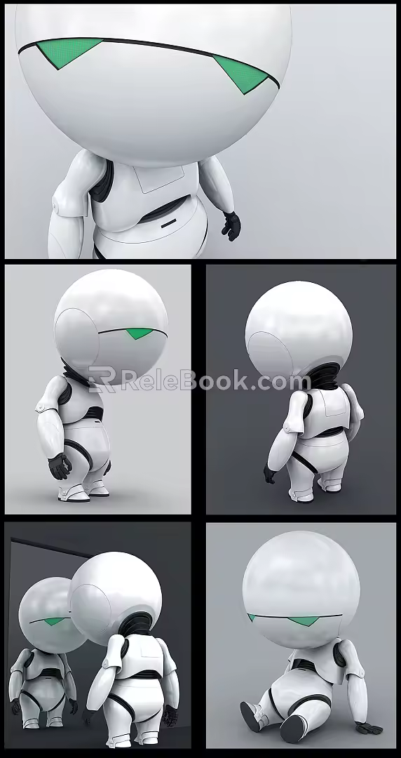 Modern Robots 3d model