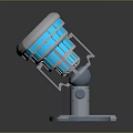 modern reactor fusion reactor core nuclear fusion core science fiction box 3d model