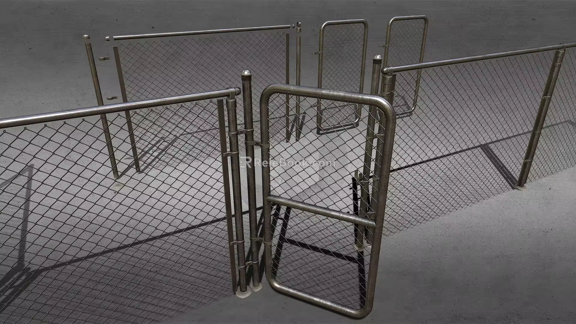 Fence Railing Iron Railing Fence Iron Gate Iron Fence 3d model