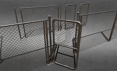 Fence Railing Iron Railing Fence Iron Gate Iron Fence 3d model