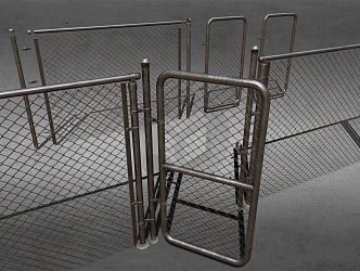 Fence Railing Iron Railing Fence Iron Gate Iron Fence 3d model