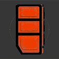 Durable Red and Black Electronic Equipment With Multi layered Metal Frame And Front Panel