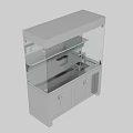Stainless Steel Laboratory Fume Hood With Transparent Glass Shield Control Panel And Storage Cabinets