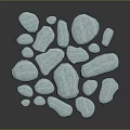 Natural Light Blue Stone Pieces For Wood And Stone Decorative Projects