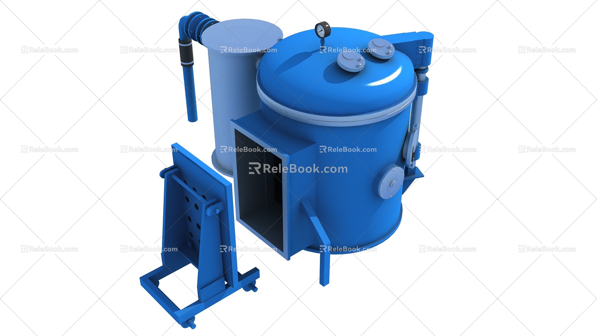 Industrial equipment melting furnace 3d model