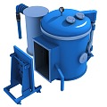 Industrial equipment melting furnace 3d model