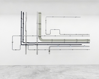 Top pipe network 3d model