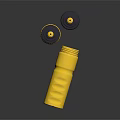 Yellow IronTrue Water Bottle With Screw Cap And Textured Grip For Daily Use