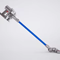 Modern Household Vacuum Cleaner With Blue Rod And Ergonomic Cleaning Design