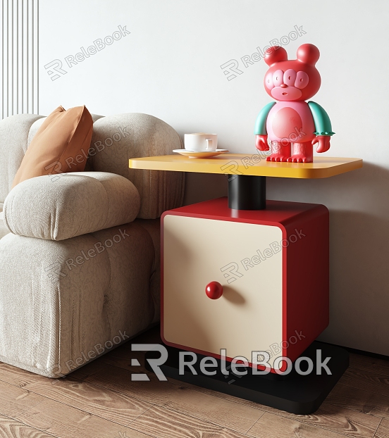 Dopamine Side Cabinet Side Cabinet Children's Bedside Cabinet Cream Style Color Side Cabinet Side Cabinet Short Cabinet model