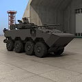Armored Military Utility Vehicle With Multi Wheel Design And Weapon System