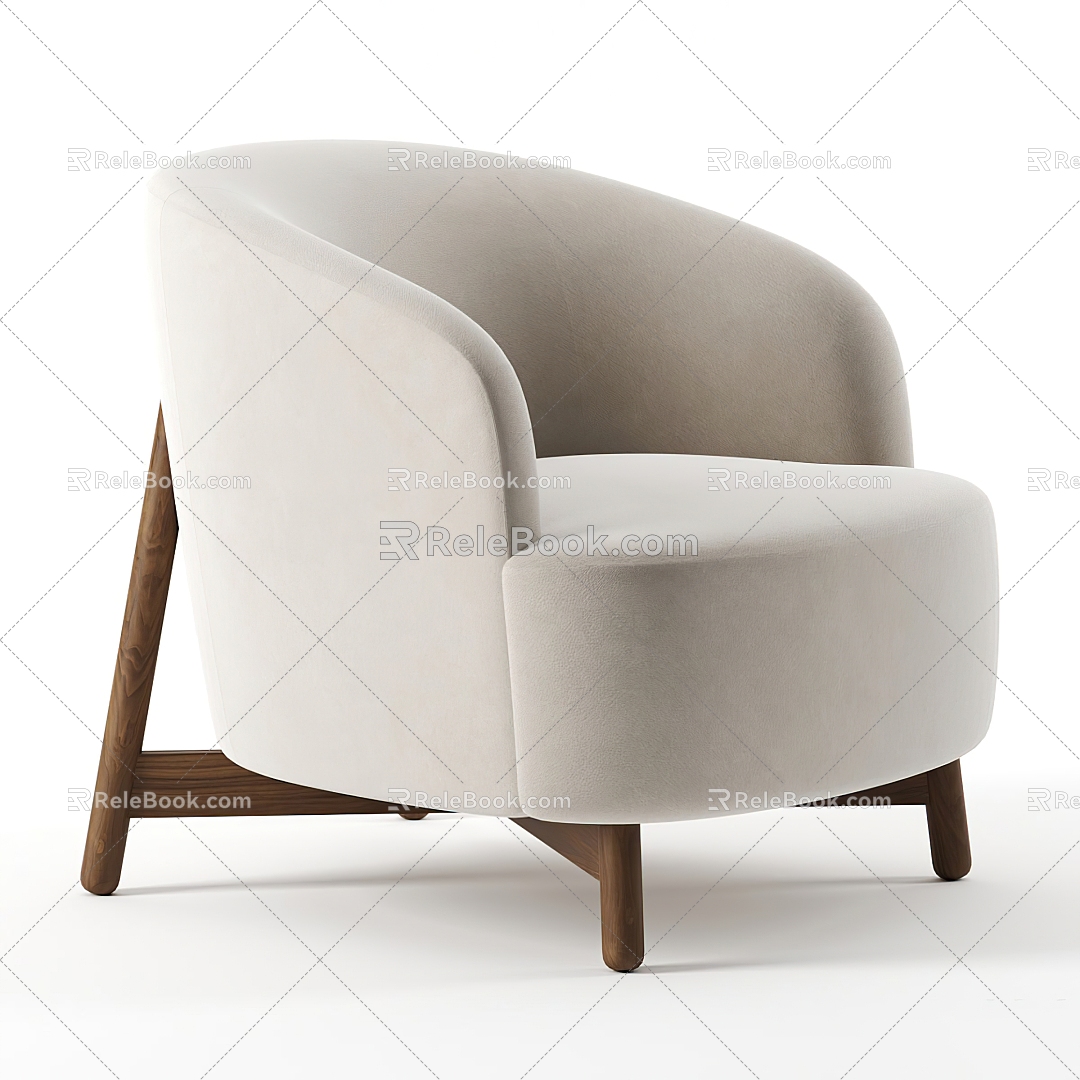 Modern single sofa 3d model