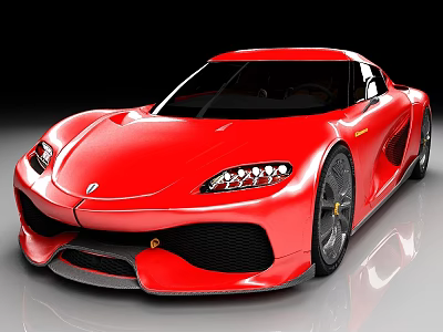 Super sports car luxury car racing car 3d model