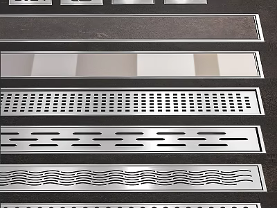 Stainless Steel Drain Grates With Various Designs For Household Bathroom Kitchen Daily Laundry Use 3d model