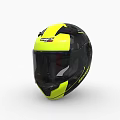 Stylish Yellow And Black Full Face Motorcycle Helmet With Modern Design For Safe Riding