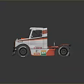 White And Orange RODRIGOTTO Racing Truck With TecnoSport Sponsor Logos