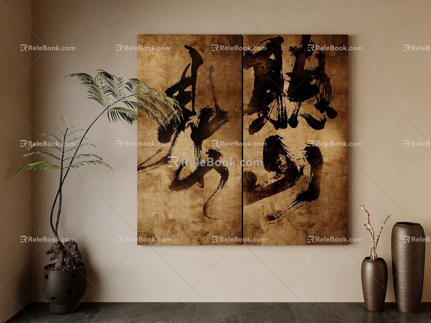 Decorative Painting Hanging Painting Art Painting 3d model