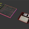 Modern Game Machine Game Disc Home Game Machine Nintendo Game Machine 3d model