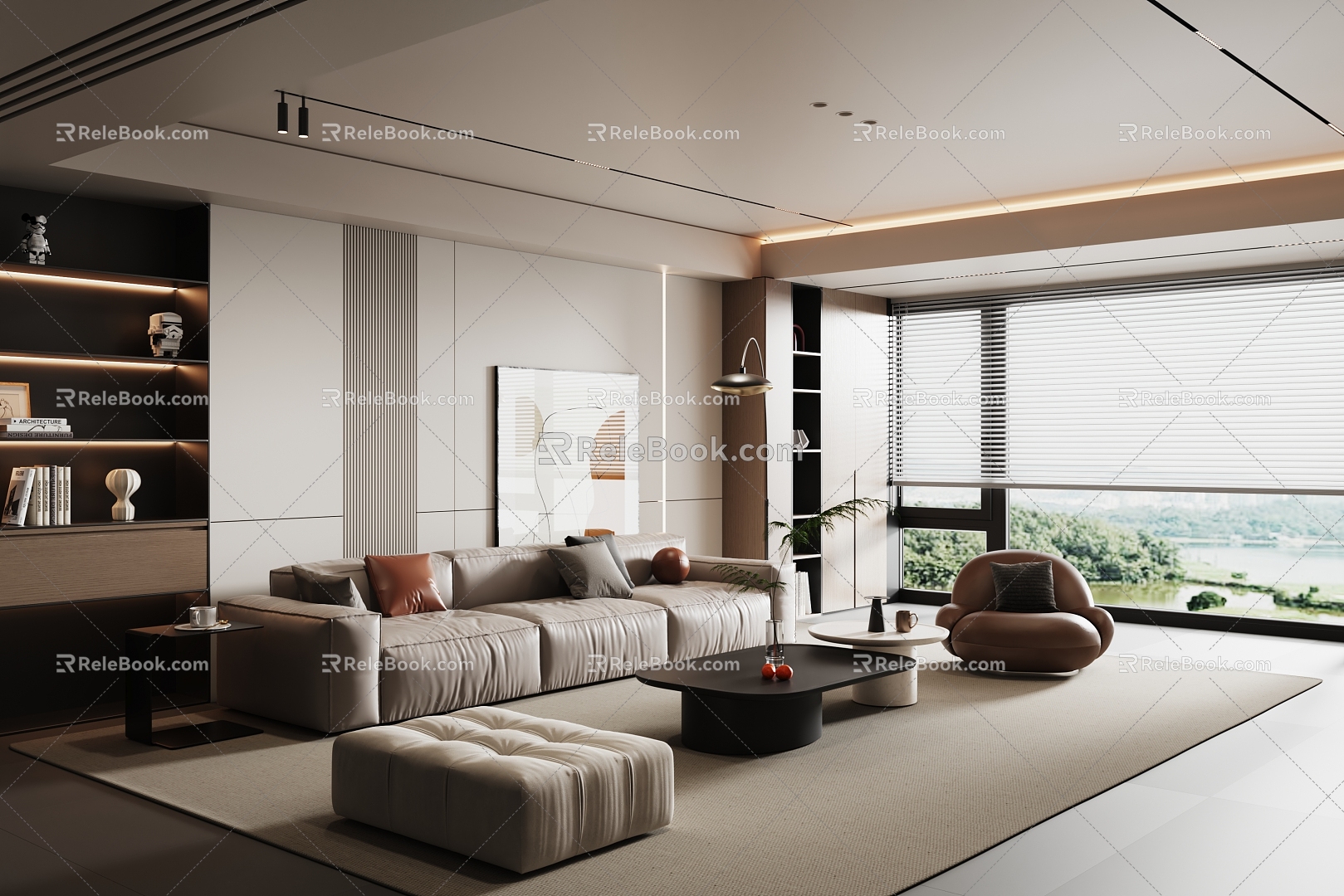 Italian Light Luxury Living Room model