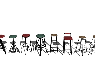 Modern Bar Stool Bar Chair Bar Stool Combination model