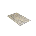 Square Area Rug With Gray Gold Blue Abstract Textured Design For Modern Decor