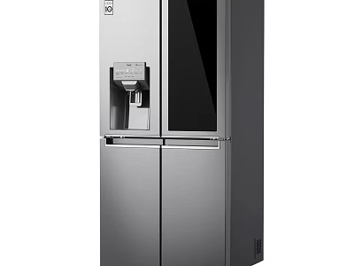LG Refrigerator Freezer Double Door With Ice Maker And Water Dispenser Stainless Steel 3d model