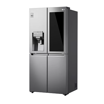 LG Refrigerator Freezer Double Door With Ice Maker And Water Dispenser Stainless Steel 3d model