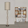 Modern Floor Lamp Bookshelf Books 3d model